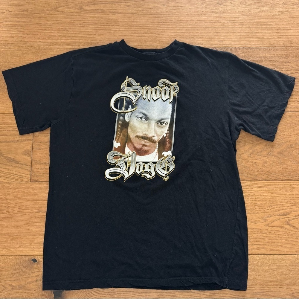 Snoop Dogg Cross Colours Vintage 90s Hip
Hop T-Shirt - Ladies L - Black - EUC